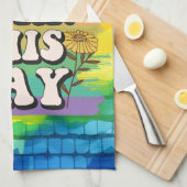 プライド月生まれこのゲイ キッチンタオル (四つ折り)