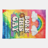 プライド月生まれこのゲイ キッチンタオル (横)