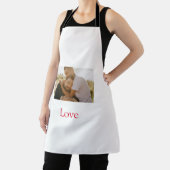 プライド月追加ゲイカップル写真名愛LQBTQ エプロン (インサイチュ)