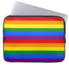 プライド月間のLGBTQ+レインボーフラグストライプ -  ラップトップスリーブ