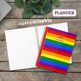 プライド月間のLGBTQ+レインボーフラッグストライプ - プランナー手帳
