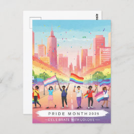 'プライド月2025 – 愛祝と一緒に' ポストカード