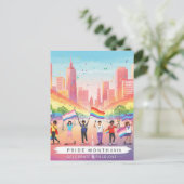 'プライド月2025 – 愛祝と一緒に' ポストカード (スタンド正面)