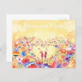 'プライド月 – 開花付きプライド ポストカード