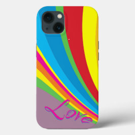 プライド月 – Rainbow Love iPhone 13ケース