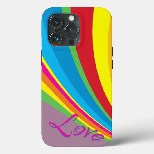 プライド月 – Rainbow Love Case-Mate iPhoneケース (裏面)