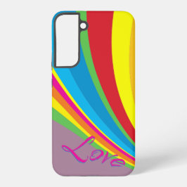 プライド月 – Rainbow Love Samsung Galaxy S22+ケース