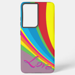 プライド月 – Rainbow Love Samsung Galaxy S21+ケース