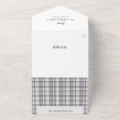 プライド木炭6フォトホリデーすべてオン オールインワン招待状 (外側)