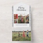 プライド木炭6フォトホリデーすべてオン オールインワン招待状 (内側)