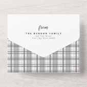 プライド木炭6フォトホリデーすべてオン オールインワン招待状 (裏面)