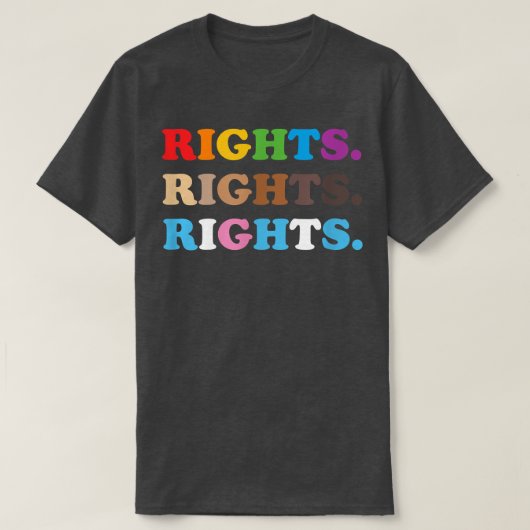 プライド権利BLM権利LGBT権利平等プライド Tシャツ (デザイン正面)