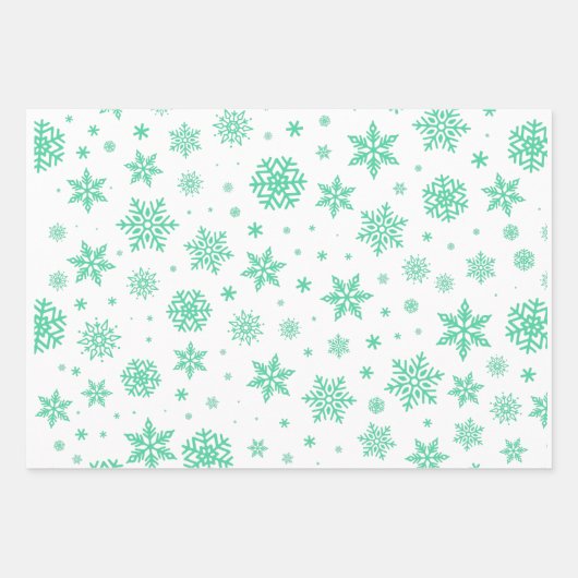 プライド水の色のクリスマス|ギフトラッピング紙 ラッピングペーパーシート (正面3)