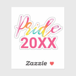 プライド水彩虹の台本とカスタム年 シール