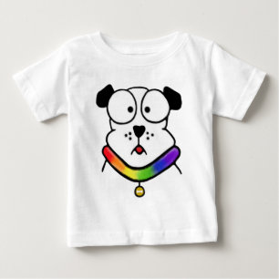 プライド犬の乳児のTシャツ ベビーTシャツ
