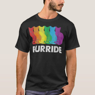 プライド猫愛好家の誇り月間 ゲイの権利 レインボーC Tシャツ