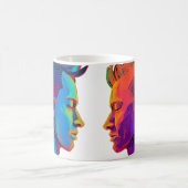 プライド男性カップルのコーヒーマグ コーヒーマグカップ (中央)