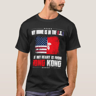 プライド私の家はアメリカにあるけど、私のハートはHから Tシャツ