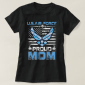 プライド米軍 – 私は空軍誇りを持ったのママ家族  Tシャツ (デザイン正面)