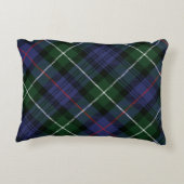 プライド素朴グリーンパープルクランMacKenzieタータンチェック アクセントクッション (裏面)