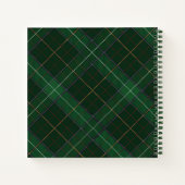 プライド素朴ズ結婚グリーンタータンチェックゲストブック ノートブック (裏面)
