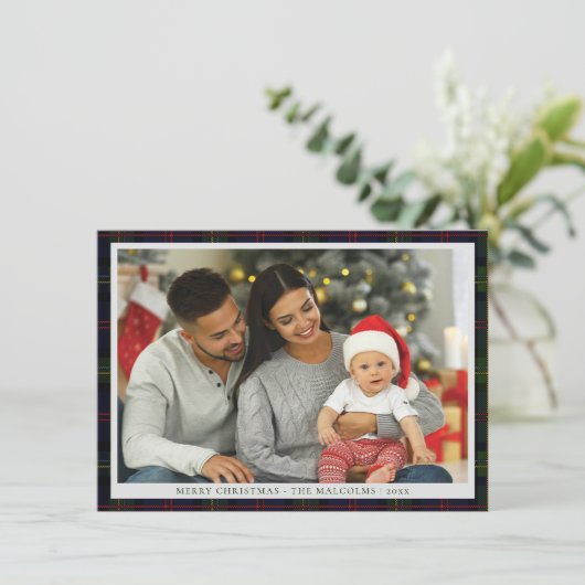 プライド素朴ファミリーフォトマルコムタータンチェック シーズンカード (スタンド正面)