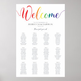 プライド結婚レインボー座席表12表 ポスター