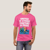 プライド統一されたLGBTQ Fiで一緒に走る Tシャツ (正面フル)