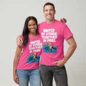 プライド統一されたLGBTQ Fiで一緒に走る Tシャツ (ユニセックス)