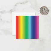 プライド虹の旗の色のグラデーションのパターモダンン ノートカード (正面/裏面インサイチュ)