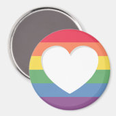 プライド虹の旗をテーマにした磁石 マグネット (正面/裏面)