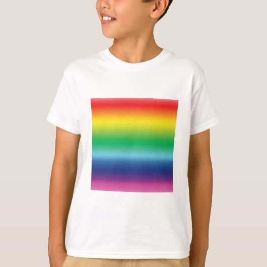 プライド虹の色lgbtq lgbtゲイフラグ子供T-Sh Tシャツ (正面)