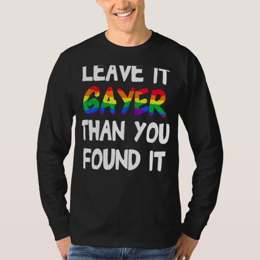プライド離れは見つけたよりも明るい Tシャツ (正面)