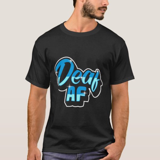 プライド難聴認識度ろう認識度3 Tシャツ (正面)