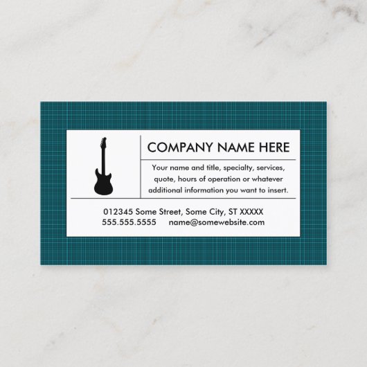 プライド電気ギター 名刺 (正面)