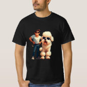 プライド高きプードルパパ Tシャツ (正面)