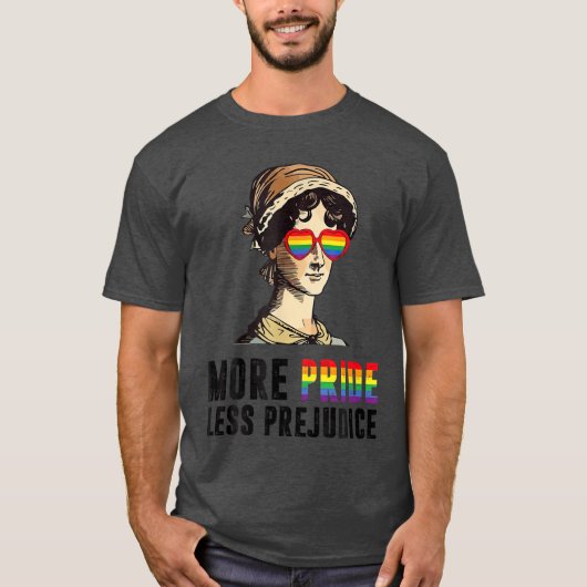 プライド高く偏見少なくLGBTフレンド Tシャツ (正面)