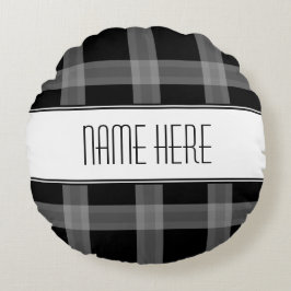 プライド黒カスタム化粧枕 ラウンドクッション