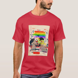 プライド2020 2人キスをする男 Tシャツ