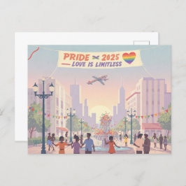 「プライド2025 – 愛は無限」 ポストカード