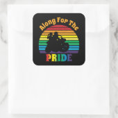 プライド70のオートバイレインボーサンセットに沿って スクエアシール (バッグ)