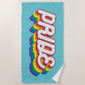 プライド70年代のスタイル ビーチタオル (正面)