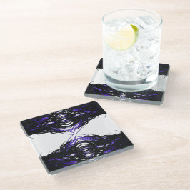 プライド・アブストラクト7つの大罪 アルコールインクアート ガラスコースター