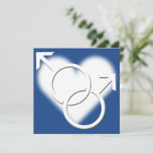 プライド ウェディング 招待状 同性愛 カード (スタンド正面)