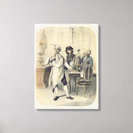 プライド、キッチンで、一連のプリントdepiから キャンバスプリント (正面)