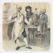 プライド、キッチンで、一連のプリントdepiから スクエアシール (正面)