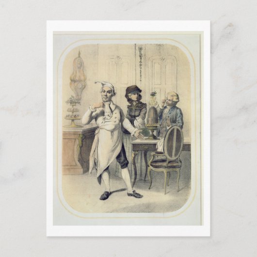 プライド、キッチンで、一連のプリントdepiから ポストカード (正面)