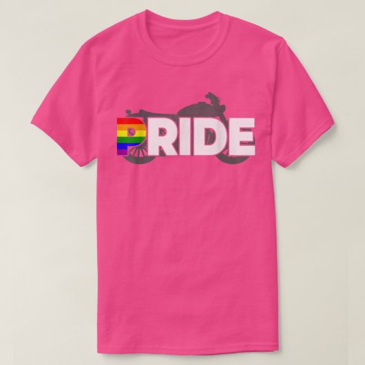 プライド,ゲイバイクもしくは自転車に乗る人, LGBTオートバイ倶楽部,ゲイプライド Tシャツ (デザイン正面)