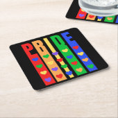 プライド スクエアペーパーコースター (アングル)