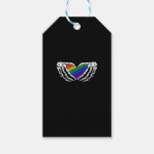 プライド – スケルトンハンズホールドハートクラシック ギフトタグ (正面)